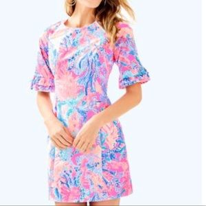 Lilly Pulitzer Flounce sleeve Dress NWT Size 2